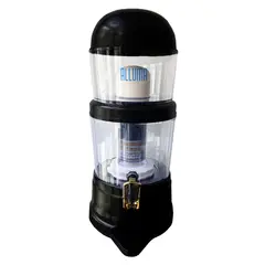 GENERICO - Filtro Purificador De Agua Alluma 14 Litros Minerales Negro