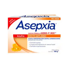 ASEPXIA - Jabón facial anti acné azufre x 100 gr