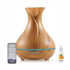 TECNOHOGAR JS - Difusor De Aromas Tipo Florero Led Control Esencia