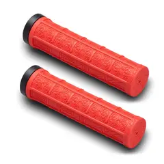 SUPACAZ - Mangos Puños de bicicleta Grizips Rojo
