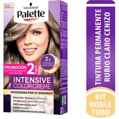 PALETTE - Tinte Capilar Intensive Color Creme Rubio Claro Cenizo 8-1