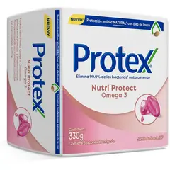 PROTEX - Jabón En Barra Omega 3 Nutri Protect x 330 Gr