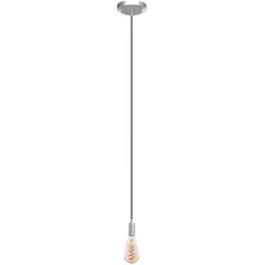VIDA UTIL - Lámpara de techo hydra 2 plata cable gris oscuro