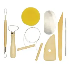 GARABATOS - Kit Herramienta Para Arcilla-Plastilina-Ceramica x9 Piezas