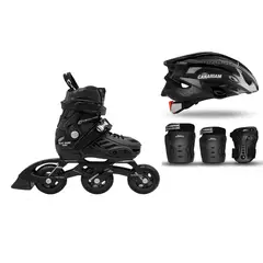 CANARIAM - COMBO PATINES BLACK MAGIC PRO PLUS NG 27-30 KITC4 CASCO SONIC