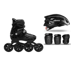 CANARIAM - COMBO PATINES BLACK MAGIC PRO PLUS NG 31-34 KITC2 CASCO SONIC