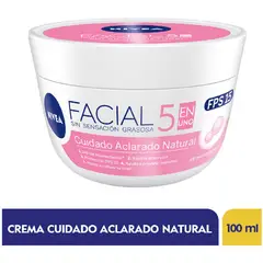 NIVEA - Crema Cuidado Aclarado Natural X 100 Ml