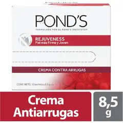 PONDS - Crema Antiarrugas Rejuveness 10 Sobres X 8.5 Gr