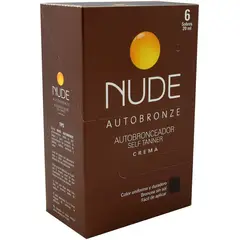NUDE - Crema Auto Bronceador Self Tanner 6 X 20 Ml