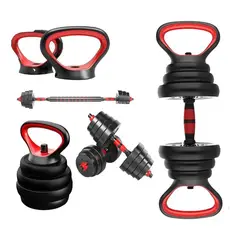 HOMESALE - Kit Pesas Home Sale 20 Kg Convertible Pesa Rusa Barra Larga.
