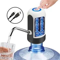 GENERICO - Dispensador De Agua Eléctrico Recargable USB Bomba Válvula Universal