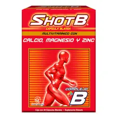 GENOMMA LAB - Shot B Suplemento Multivitaminico X 30 Cápsulas