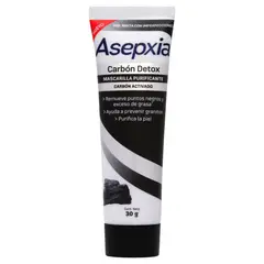ASEPXIA - Mascarilla Limpieza Facial Anti Acne Carbón X 30 Gr