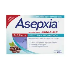 ASEPXIA - Jabon Limpieza Facial Anti Acne Exfoliante x 100 Gr.---