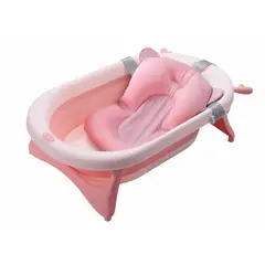 INDUHOGAR - Bañera tina para bebe grande plegable mas cojin