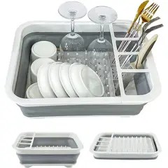 GENERICO - Escurridor Plegable de Platos Organizador Loza Secaplatos Apto Comida