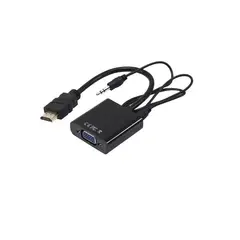 GENERICO - CONVERTIDOR DE HDMI A VGA CON AUDIO PC