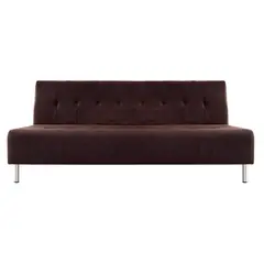SOFA MARKET - Sofa Cama Master 3 Puestos Tela Cafe