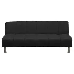 SOFA MARKET - Sofa Cama Royal 3 Puestos Tela Negro