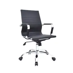 BONNO - Silla de Oficina Espaldar Medio Boss Eco Negro