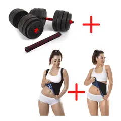 STYLE STARS - Mancuernas 40 Kg + Cinturilla + Chaleco Osmotex Dama Talla S