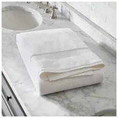 HAPPY BEAR - Toalla XP Cuerpo 71 x 130 cm Algodon Blanco Liso