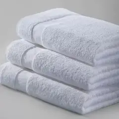 HAPPY BEAR - Toalla Soft Manos 43 x 83 cm Algodon Blanco Liso Manos