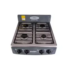 YAMA GAS - Estufa de mesa 4 puestos gris gas propano