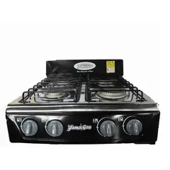 YAMA GAS - Estufa 4 puestos negro gas Natural q p