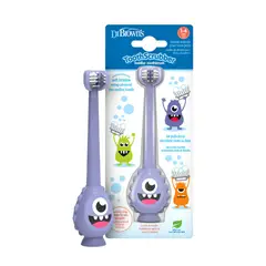 DR BROWNS - Cepillo de Dientes ToothScrubber™ Mounstruo