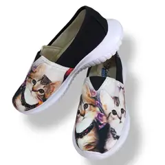 XIAN SHOES - Ultraliviano gato negro MUJER