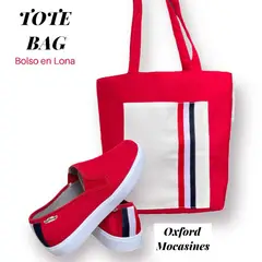 XIAN SHOES - Combo mocasin tomy rojo