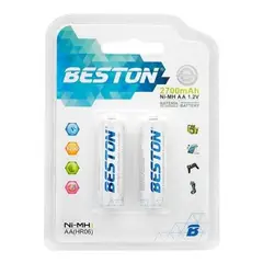 BESTON - Bateria Recargable Aa 2700mah 12v X2 Unidades