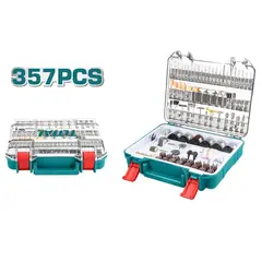 TOTAL - Juego De 357 Accesorios Para Motor-tool,