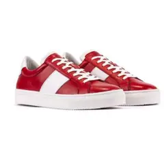 OVERSTATE - Tenis Casuales En Cuero Marca DE-8448-5194ov Rojo