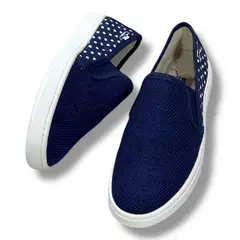 XIAN SHOES - Oxford mocasin pepas azules mujer