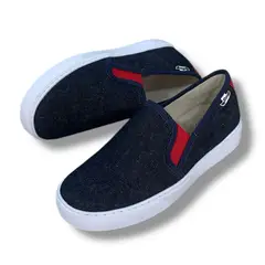 XIAN SHOES - Oxford mocasin mujer tom azul