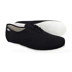 XIAN SHOES - Alpargatas clasica cordones negra de hombre