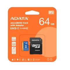 ADATA - Memoria Micro Sd 64 Gb AUSDX64GUICL10A1-RA1 100 mb/s