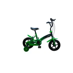 GW - Bicicleta Infantil Bugs Con Auxiliares Rin 12 Verde
