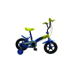 GW - Bicicleta Infantil Bugs Con Auxiliares Rin 12 Azul