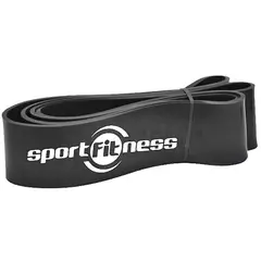 SPORT FITNESS - Banda De Poder Elástica Sportfitness Negra Tonificacion Gym