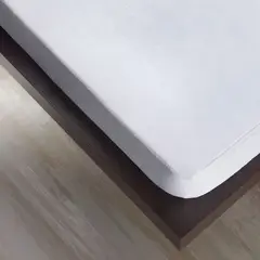 HAPPY BEAR - Protector Colchón King Polialgodon Hotel Blanco