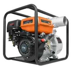 TRUPER - Motobomba A Gasolina 9 Hp, 1.500 L/min De 4", Autocebante