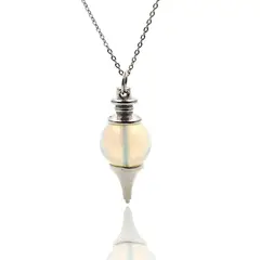 DAYOSHOP - Collar Cuarzo Luna Pendulo Mas Estuche