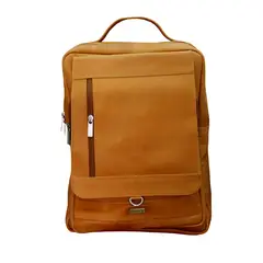 ESCARBATO - Morral 100% Hoja Seca Tapa Frente PC 16 Pulgadas