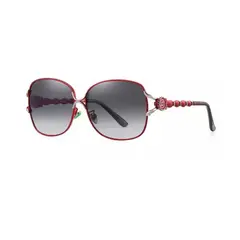 UBMD - Gafas Sol BARCUR Mujer Ovaladas Polarizadas UV400 8203 ROJO.
