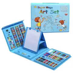 GENERICO - Set De Arte Niños Maleta 208 Piezas Crayon Acuarela Plumon