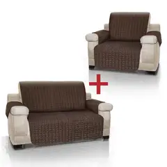 ENERGY PLUS - Combo: protector sofá 1 puesto+2cubre sofá 2 puesto