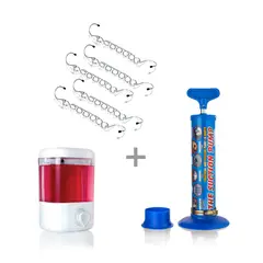 ENERGY PLUS - Combo Dosificador gel Gancho Ahorrador x5 Bomba succión